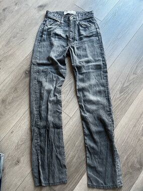 Rag & Bone Black-Grey Washed Denim Jeans